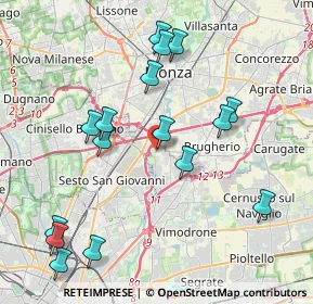 Mappa Via Martiri della Libertà, 20093 Cologno Monzese MI, Italia (4.35125)