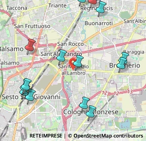 Mappa Via Martiri della Libertà, 20093 Cologno Monzese MI, Italia (2.54429)