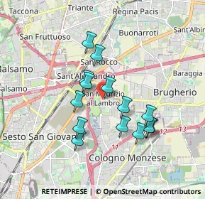 Mappa Via Martiri della Libertà, 20093 Cologno Monzese MI, Italia (1.495)