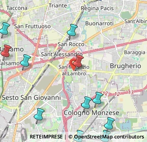 Mappa Via Martiri della Libertà, 20093 Cologno Monzese MI, Italia (2.92727)