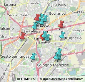 Mappa Via Martiri della Libertà, 20093 Cologno Monzese MI, Italia (1.57067)