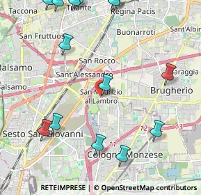 Mappa Via Martiri della Libertà, 20093 Cologno Monzese MI, Italia (2.78571)