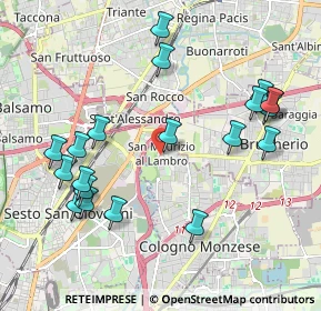 Mappa Via Martiri della Libertà, 20093 Cologno Monzese MI, Italia (2.2355)