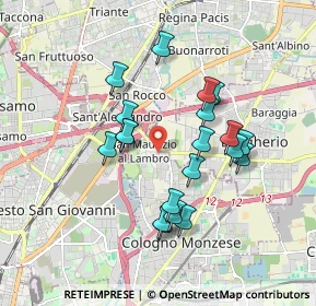 Mappa Via Nazario Sauro, 20093 Cologno Monzese MI, Italia (1.604)