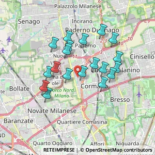 Mappa Via Dante, 20032 Cormano MI, Italia (1.64211)