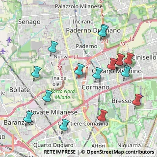 Mappa Via Dante, 20032 Cormano MI, Italia (2.32188)