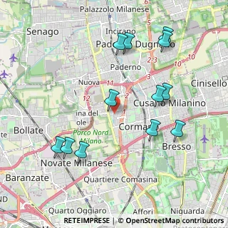 Mappa Via Dante, 20032 Cormano MI, Italia (2.15083)
