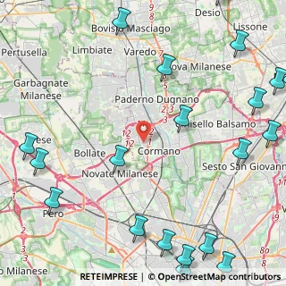 Mappa Via Dante, 20032 Cormano MI, Italia (6.869)