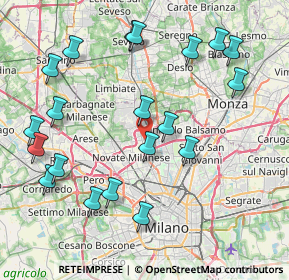 Mappa Via Dante, 20032 Cormano MI, Italia (9.124)