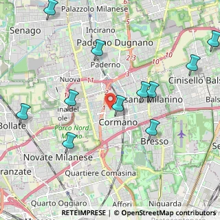 Mappa Via Edison, 20032 Cormano MI, Italia (2.42727)