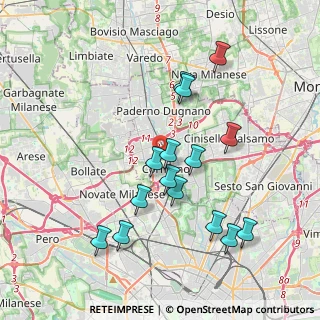 Mappa Via Edison, 20032 Cormano MI, Italia (3.74267)