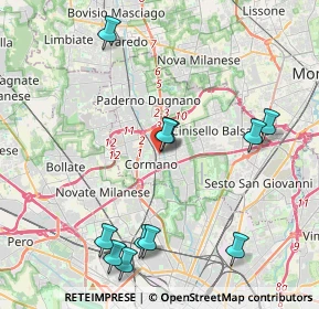 Mappa Via Cardinale Ferrari, 20095 Cusano Milanino MI, Italia (4.60909)