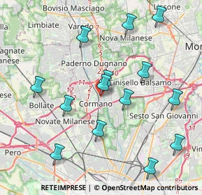 Mappa Via Cardinale Ferrari, 20095 Cusano Milanino MI, Italia (4.265)