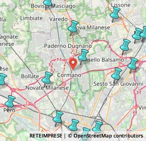 Mappa Via Cardinale Ferrari, 20095 Cusano Milanino MI, Italia (6.5865)