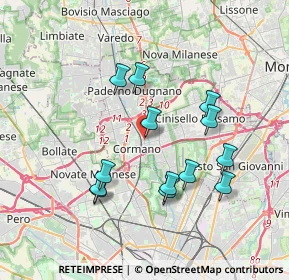 Mappa Via Cardinale Ferrari, 20095 Cusano Milanino MI, Italia (3.46)