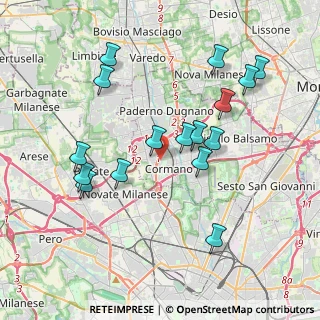 Mappa Via Adda, 20032 Cormano MI, Italia (3.88625)