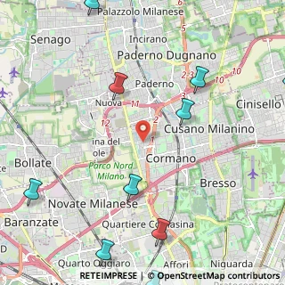 Mappa Via A. Dante, 20032 Cormano MI, Italia (3.51308)