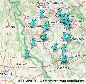 Mappa Via Pietro Maroncelli, 20022 Castano Primo MI, Italia (8.004)