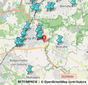 Mappa Via Pietro Maroncelli, 20022 Castano Primo MI, Italia (2.325)