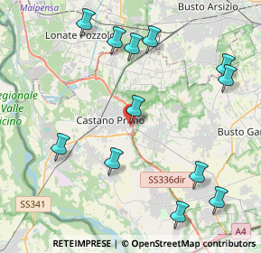 Mappa Via Pietro Maroncelli, 20022 Castano Primo MI, Italia (4.815)