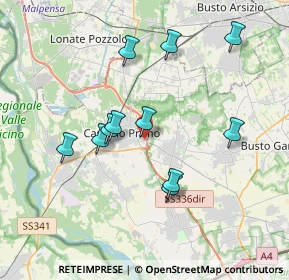 Mappa Via Pietro Maroncelli, 20022 Castano Primo MI, Italia (3.45091)