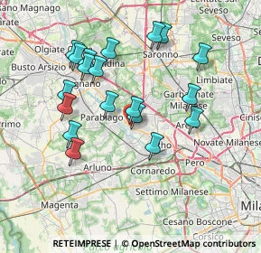 Mappa Via Rho, 20014 Lainate MI, Italia (7.07421)