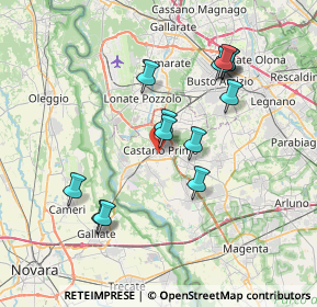 Mappa Via Germona, 20022 Castano Primo MI, Italia (6.99077)