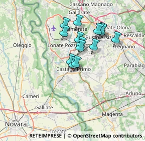 Mappa Via Germona, 20022 Castano Primo MI, Italia (5.60786)