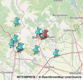 Mappa 13876 Candelo BI, Italia (14.61091)