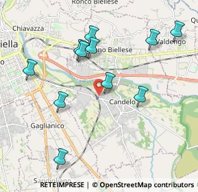 Mappa Via Guglielmo Marconi, 13876 Candelo BI, Italia (2.04455)