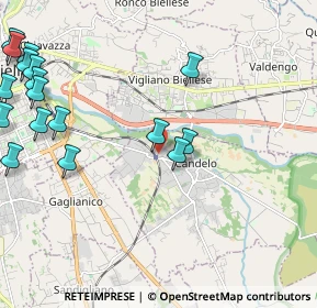 Mappa Via Guglielmo Marconi, 13876 Candelo BI, Italia (2.89176)