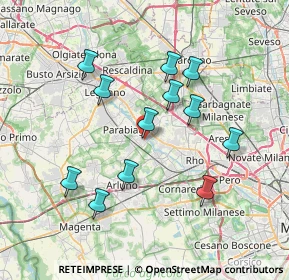 Mappa Via Camillo Benso Cavour, 20014 Nerviano MI, Italia (6.92667)