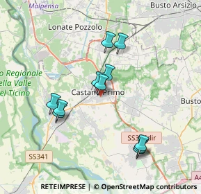 Mappa Via Carso, 20022 Castano Primo MI, Italia (3.36455)
