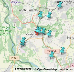 Mappa Via Carso, 20022 Castano Primo MI, Italia (3.49636)