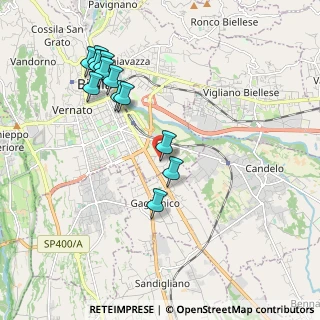 Mappa Strada Santa Barbara, 13900 Biella BI, Italia (2.07846)