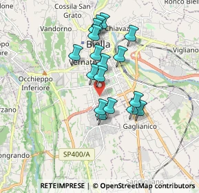 Mappa Via Cerrione, 13900 Biella BI, Italia (1.44294)