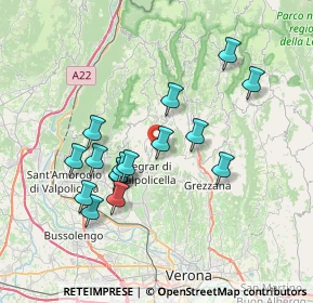 Mappa Via Rita Rosani, 37024 Negrar VR, Italia (6.71438)