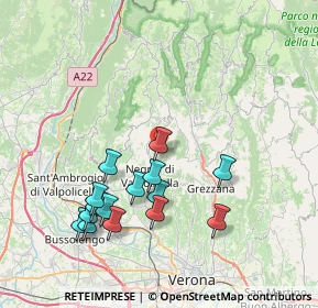 Mappa Via Rita Rosani, 37024 Negrar VR, Italia (7.86267)