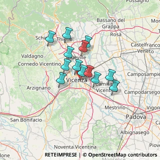 Mappa Via Paolo Calvi, 36100 Vicenza VI, Italia (9.65923)