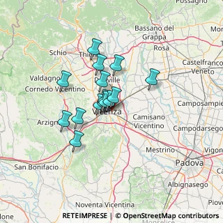 Mappa Via Paolo Calvi, 36100 Vicenza VI, Italia (9.272)