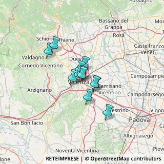 Mappa Via Paolo Calvi, 36100 Vicenza VI, Italia (7.6975)