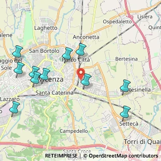 Mappa Via Paolo Calvi, 36100 Vicenza VI, Italia (2.43636)