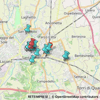 Mappa Via Paolo Calvi, 36100 Vicenza VI, Italia (1.555)
