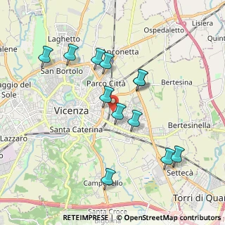 Mappa Via Paolo Calvi, 36100 Vicenza VI, Italia (1.855)