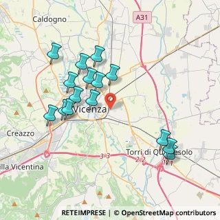 Mappa Via Paolo Calvi, 36100 Vicenza VI, Italia (3.77133)