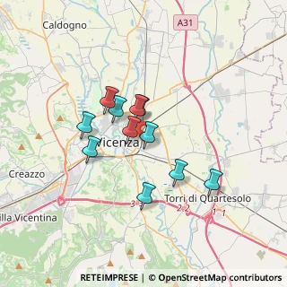 Mappa Via Paolo Calvi, 36100 Vicenza VI, Italia (2.62182)