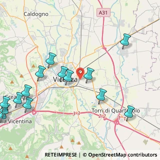 Mappa Via Paolo Calvi, 36100 Vicenza VI, Italia (5.495)
