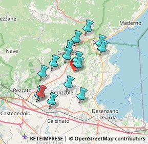 Mappa Via Luigi Galvani, 25080 Calvagese della Riviera BS, Italia (5.714)