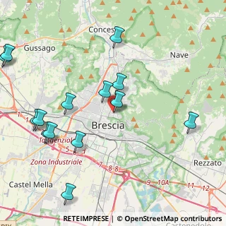 Mappa Via Santa Francesca Saveria Cabrini, 25128 Brescia BS, Italia (5.035)