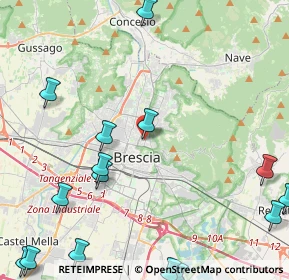 Mappa Via Santa Francesca Saveria Cabrini, 25128 Brescia BS, Italia (6.34733)